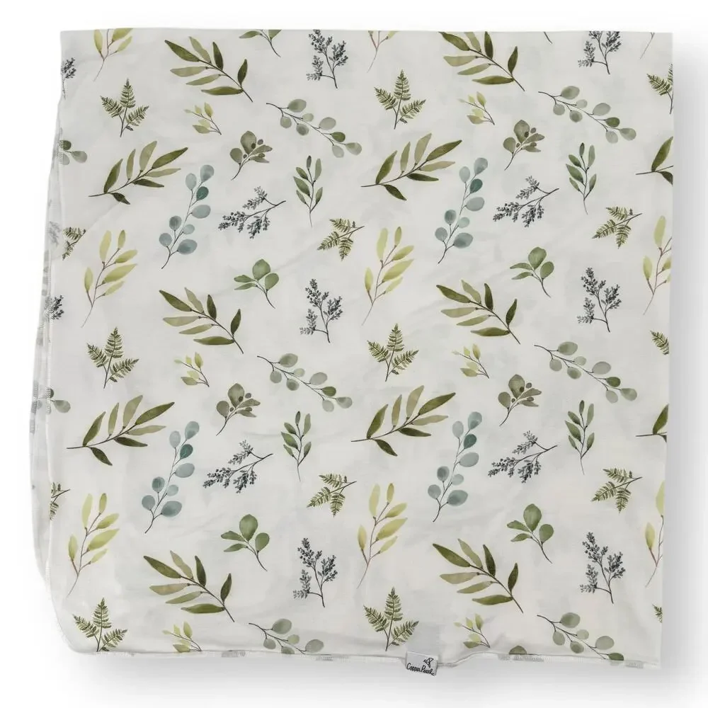 Copper Pearl Floral Botanical Knit Swaddle Blanket 46
